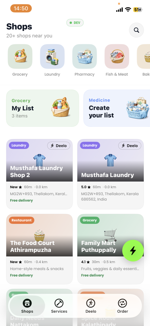 Customer App — screen 2